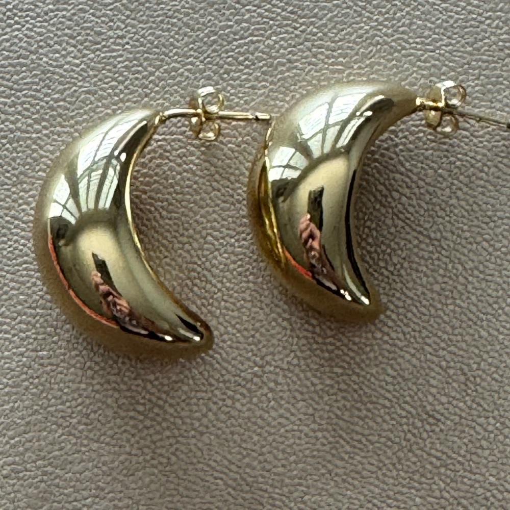 Evry Gold Kendall Hoop Earrings 14k Gold Plated